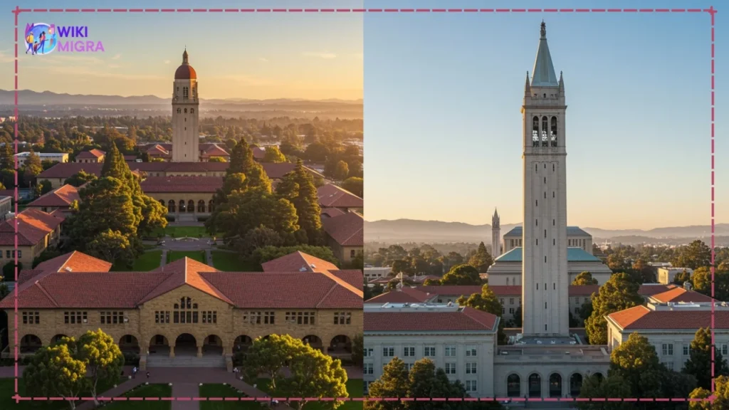 Collage of UCSF, USF, and SFSU campus buildings and landmarks