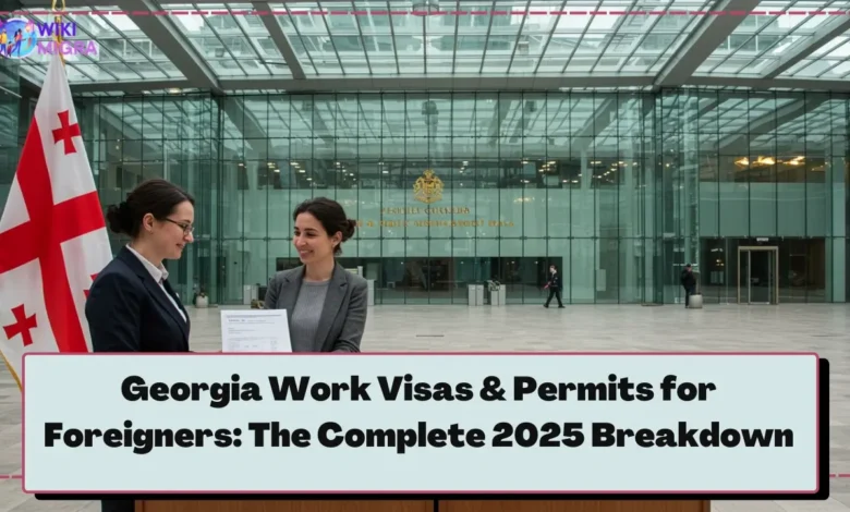 Georgian work visa and residence permit being issued at Public Service Hall in Tbilisi to foreign professional