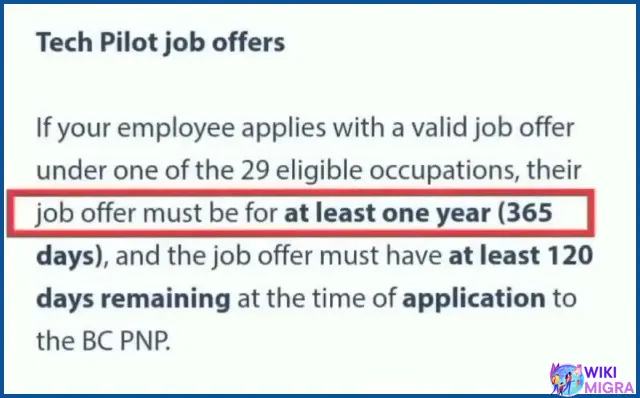 Tech pilot job offers
